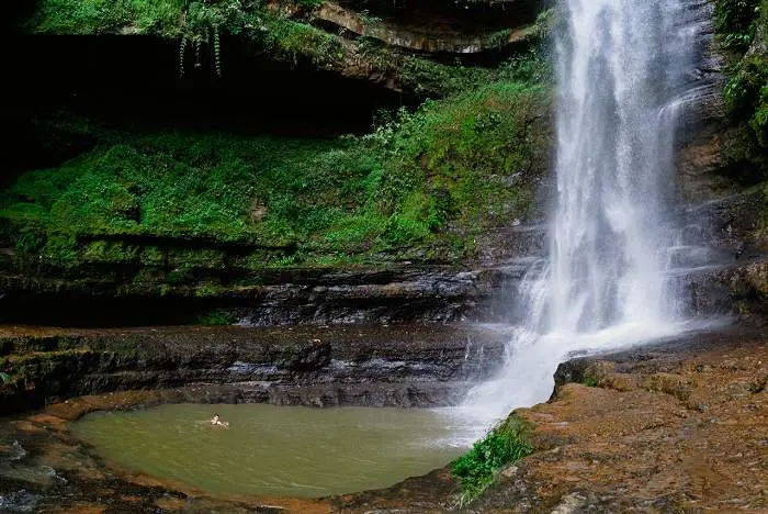 juan curi waterfall rappelling