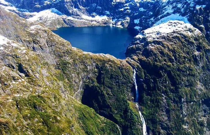 sutherland falls in New Zealand