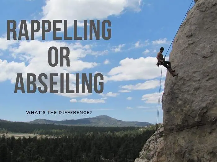 rappelling vs abseiling