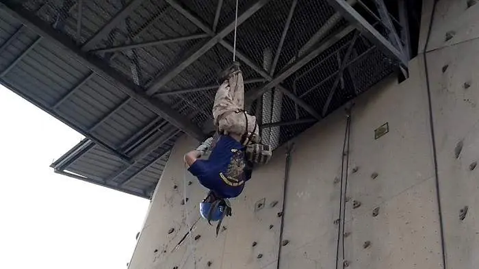 inverted rappelling