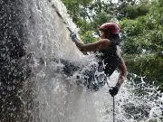 waterfall rappelling