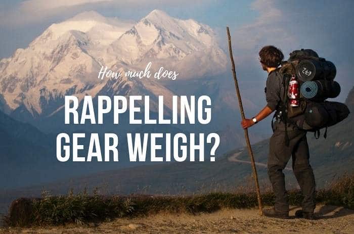 rappelling gear weigh