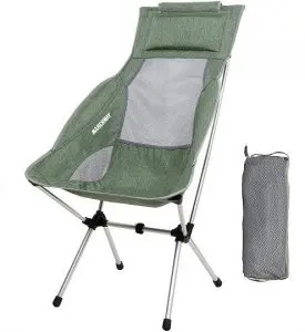 MARCHWAY Lightweight Folding High Back Camping Chair